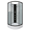 Картинка анонса товара «душевая кабина niagara classic ng-6703-14bkg (800х800х2000) средний поддон (26см) стекло прозрачное черные профиля 67031414bkg»