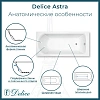 Ванна из искусственного камня Delice Astra 150х70 DLR330053-G глянцевая Ванна из искусственного камня Delice Astra 150х70 DLR330053-G глянцевая
