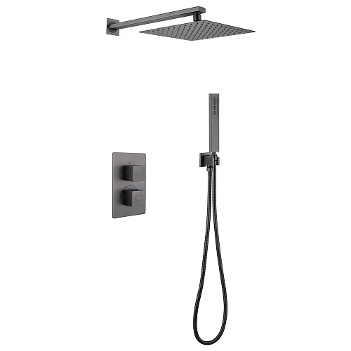 Душевая система ABBER Daheim AF8251NG скрытого монтажа без излива, термостат, никель Душевая система ABBER Daheim AF8251NG скрытого монтажа без излива, термостат, никель