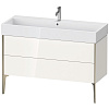 Картинка анонса товара «тумба под раковину duravit xviu xv45380b122 напольная 118 см белая глянцевый»