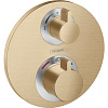 Картинка анонса товара «смеситель для ванны hansgrohe ecostat s, см 15758140, шлифованная бронза термостатический»