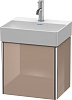 Картинка анонса товара «тумба под раковину duravit xsquare xs4060r8686 подвесная 43 см капучино глянцевый»