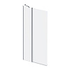 Картинка анонса товара «шторка на ванну am.pm gem w90bs-d3w5-140ct 80х140, поворотная с неподвижным элементом, хром, стекло прозрачное»