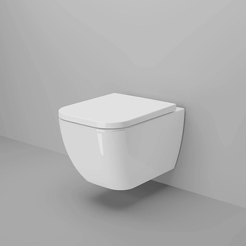 Унитаз подвесной Ambassador Forsa 243K19002RS (510x360x350) безободковый с сиденьем Унитаз подвесной Ambassador Forsa 243K19002RS (510x360x350) безободковый с сиденьем