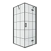 Душевой уголок NEW TRENDY NEW RENOMA BLACK R 100x90x195 D-0381A/D-0119B (черный)