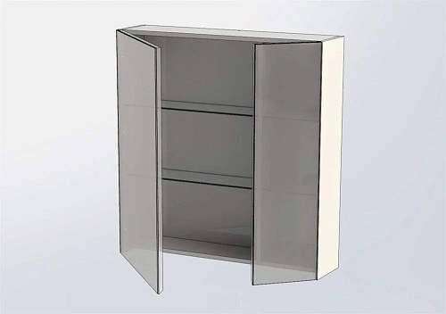 Зеркальный шкаф Aquanet Нью-Йорк 85 орех 00203954 Зеркальный шкаф Aquanet Нью-Йорк 85 орех 00203954