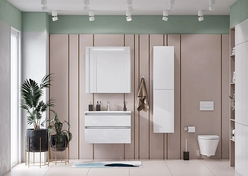 Зеркальный шкаф Roca Victoria Nord 80 белый глянец ZRU9000033 Зеркальный шкаф Roca Victoria Nord 80 белый глянец ZRU9000033