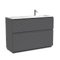 Тумба под раковину SANCOS Folk Floor FL120FRGS правая 1190х445х850 Grey soft, напольная Тумба под раковину SANCOS Folk Floor FL120FRGS правая 1190х445х850 Grey soft, напольная