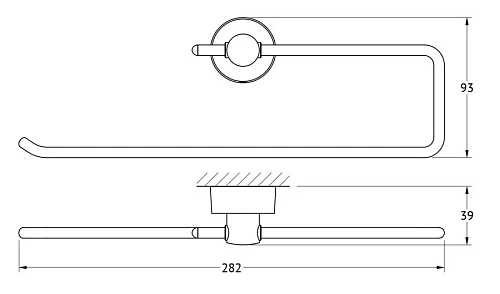 Полотенцедержатель FBS Nostalgy NOS 023 Полотенцедержатель FBS Nostalgy NOS 023