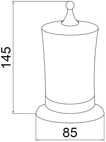 Стакан Boheme Brillante 10444 для ватных дисков Стакан Boheme Brillante 10444 для ватных дисков