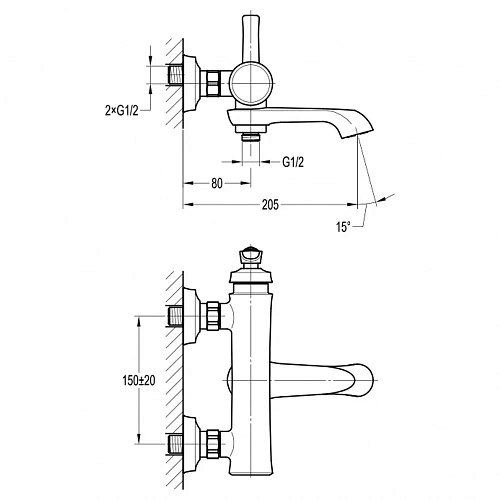 Смеситель для ванны Swedbe Terracotta Art2510 Смеситель для ванны Swedbe Terracotta Art2510