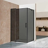 Душевой уголок Vincea Extra VSR-1E101190CGB, 1000/1100x900, черный, стекло тонированное