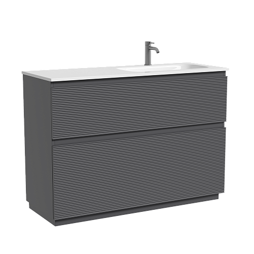 Тумба под раковину SANCOS Folk Floor FL120FRGS правая 1190х445х850 Grey soft, напольная Тумба под раковину SANCOS Folk Floor FL120FRGS правая 1190х445х850 Grey soft, напольная