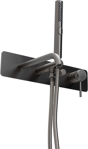 Смеситель для ванны Allen Brau Priority 5.31A05-MG (с внутренней частью) графит брашированный Смеситель для ванны Allen Brau Priority 5.31A05-MG (с внутренней частью) графит брашированный