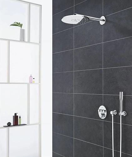 Смеситель для душа GROHE Grohtherm SmartControl на 3 выхода, хром (29121000) внешняя часть термостат Смеситель для душа GROHE Grohtherm SmartControl на 3 выхода, хром (29121000) внешняя часть термостат