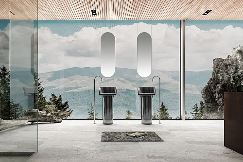 Раковина ABBER Kristall AT2702Onyx отдельностоящая, прозрачная, черная Раковина ABBER Kristall AT2702Onyx отдельностоящая, прозрачная, черная