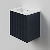 Тумба с раковиной La Fenice TERRA TWIN Blu Grigio 60 NFNC-01-TER-BG-60-2-3-60 синяя матовая