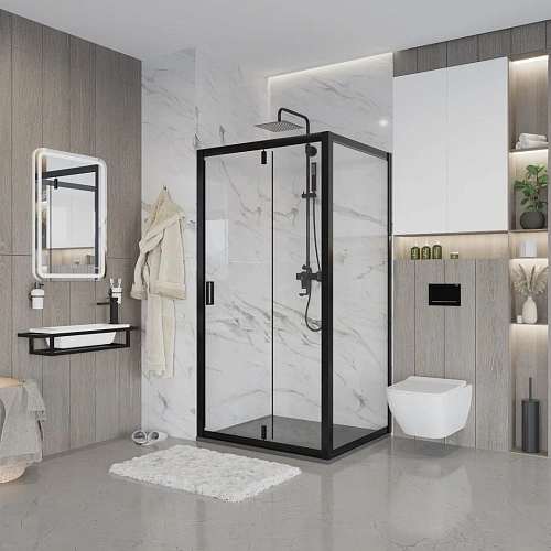 Душевой уголок Niagara Nova NG-83-10AB-A70B (100x70x195) прямоугольная, дверь распашная Душевой уголок Niagara Nova NG-83-10AB-A70B (100x70x195) прямоугольная, дверь распашная