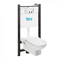 Комплект унитаза Roca Dama Senso 893104680 с инсталляцией;сиденьем дюропласт;без панели смыва Комплект унитаза Roca Dama Senso 893104680 с инсталляцией;сиденьем дюропласт;без панели смыва