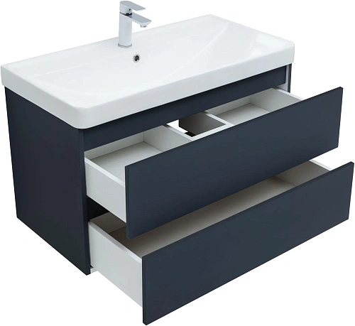 Тумба под раковину Aquanet Вега 2.0 90 маренго 00337950 подвесная Тумба под раковину Aquanet Вега 2.0 90 маренго 00337950 подвесная