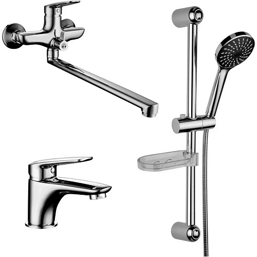 Комплект смесителей Lemark Set LM7302C для ванной 3 в 1 Комплект смесителей Lemark Set LM7302C для ванной 3 в 1