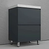 Тумба под раковину Style Line Манхэттен 60 см ЛС-00002378 напольная, графит Тумба под раковину Style Line Манхэттен 60 см ЛС-00002378 напольная, графит
