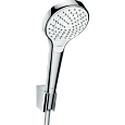 Душевой гарнитур Hansgrohe Croma Select S Vario с держателем и шлангом 125 см. 26421400, белый/хром Душевой гарнитур Hansgrohe Croma Select S Vario с держателем и шлангом 125 см. 26421400, белый/хром