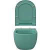 Унитаз подвесной BERGES EGO XL матовый зеленый Rimless 54 см, сиденье дюропласт, микролифт, быстросъ 082141 Унитаз подвесной BERGES EGO XL матовый зеленый Rimless 54 см, сиденье дюропласт, микролифт, быстросъ 082141