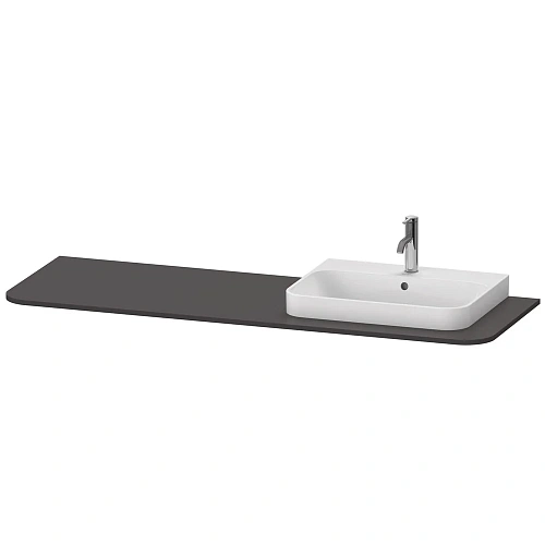 Столешница Duravit Happy D.2 Plus HP031HR8080 130 см графит Столешница Duravit Happy D.2 Plus HP031HR8080 130 см графит