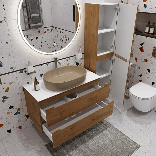 Тумба со столешницей и раковиной BelBagno ETNA 100 etna100rn-kepbo-1084h316-set подвесная ETNA100RN-KEPBO-1084H316-SET Тумба со столешницей и раковиной BelBagno ETNA 100 etna100rn-kepbo-1084h316-set подвесная ETNA100RN-KEPBO-1084H316-SET