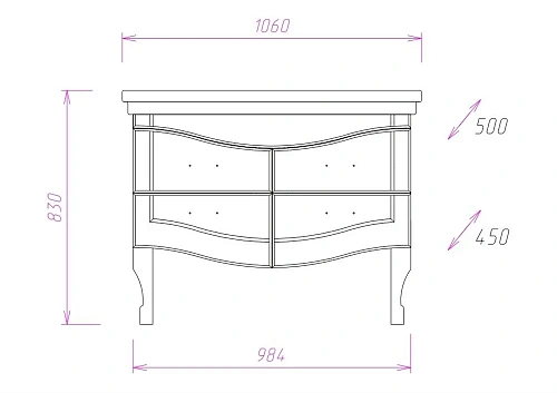 Тумба под раковину Onika АДЕЛЬ 105.16 110507 Тумба под раковину Onika АДЕЛЬ 105.16 110507