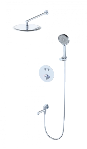 Душевая система Wonzon & Woghand с термостатом, встраиваемая, хром (WW-88929010-CR) Душевая система Wonzon & Woghand с термостатом, встраиваемая, хром (WW-88929010-CR)