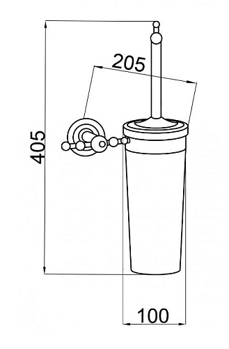 Ершик для унитаза Boheme Imperiale стекло 10414 Ершик для унитаза Boheme Imperiale стекло 10414