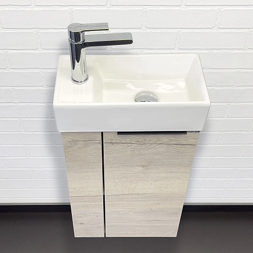 Тумба с раковиной Comforty Матэ-40 00-00015132 дуб дымчатый раковина Comforty 9140 Тумба с раковиной Comforty Матэ-40 00-00015132 дуб дымчатый раковина Comforty 9140