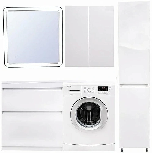 Тумба под раковину Style Line Даллас 150 2 ящика Люкс белая PLUS СС-00002303 Тумба под раковину Style Line Даллас 150 2 ящика Люкс белая PLUS СС-00002303