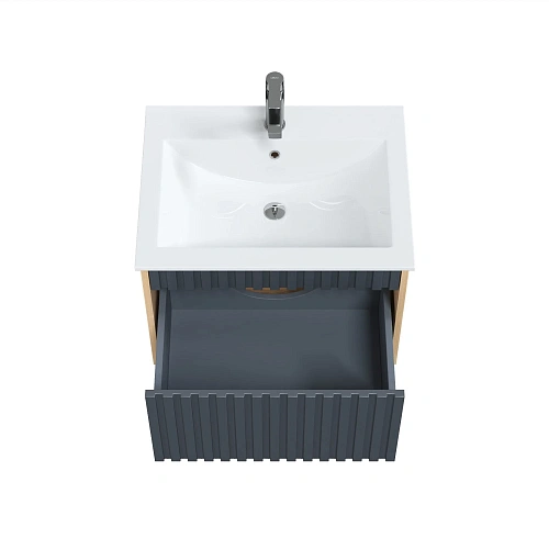 Тумба под раковину Onika Дайлер 60 см 106151 подвесная графит/дуб сонома (для Бергамо Нова 60) Тумба под раковину Onika Дайлер 60 см 106151 подвесная графит/дуб сонома (для Бергамо Нова 60)