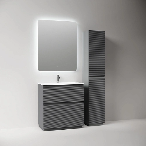 Тумба под раковину SANCOS Folk Floor FL80FGS 790х445х850 Grey soft, напольная Тумба под раковину SANCOS Folk Floor FL80FGS 790х445х850 Grey soft, напольная