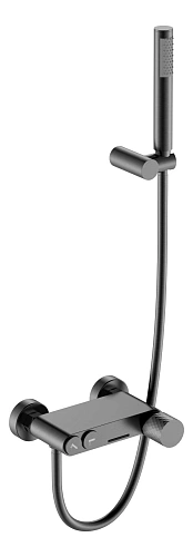 Смеситель для ванны Boheme STICK Gun Metall c ручкой DIAMOND 123-GM графит Смеситель для ванны Boheme STICK Gun Metall c ручкой DIAMOND 123-GM графит