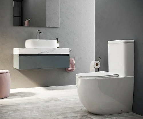 Чаша напольного унитаза Ceramica Nova MIA Rimless CN1801-B белый с сиденьем Чаша напольного унитаза Ceramica Nova MIA Rimless CN1801-B белый с сиденьем