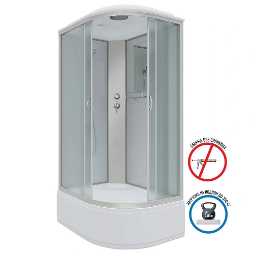 Душевая кабина Niagara Classic NG-2310-14L (1200х800х2150) высокий поддон (40см) стекло матовое тонированное 23101424L Душевая кабина Niagara Classic NG-2310-14L (1200х800х2150) высокий поддон (40см) стекло матовое тонированное 23101424L