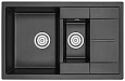 Кухонная мойка Granula 7802, ШВАРЦ (чёрный металлик), кварц 775х495 Кухонная мойка Granula 7802, ШВАРЦ (чёрный металлик), кварц 775х495
