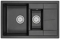 Кухонная мойка Granula 7802, ШВАРЦ (чёрный металлик), кварц 775х495 Кухонная мойка Granula 7802, ШВАРЦ (чёрный металлик), кварц 775х495