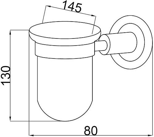 Стакан Boheme Murano 10904-W-BR Стакан Boheme Murano 10904-W-BR