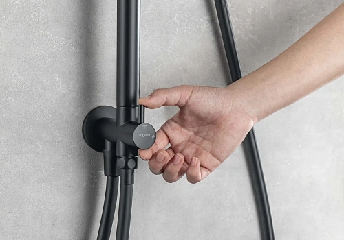 Душевая система Aquatek ВЕГА AQ2046MB черный матовый Душевая система Aquatek ВЕГА AQ2046MB черный матовый