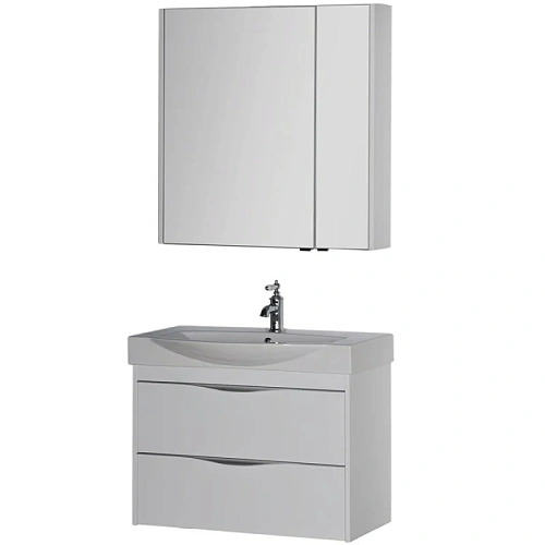 Комплект мебели Aquanet Франка 85 белый 00183190 Комплект мебели Aquanet Франка 85 белый 00183190