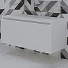 Тумба под раковину Armadi Art FLAT 80см WHITE глянец VALLESSI UNO-S 897-080-W