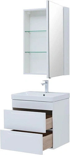 Комплект мебели Aquanet София 60 белый глянец (2 ящика) 00274197 Комплект мебели Aquanet София 60 белый глянец (2 ящика) 00274197