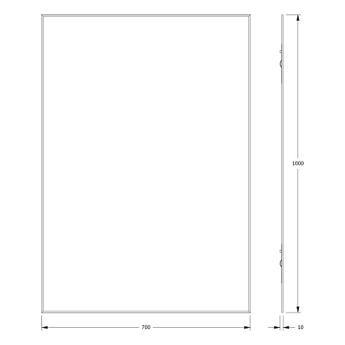 Зеркало Evoform Standard BY 0233 70х100 см с фацетом Зеркало Evoform Standard BY 0233 70х100 см с фацетом