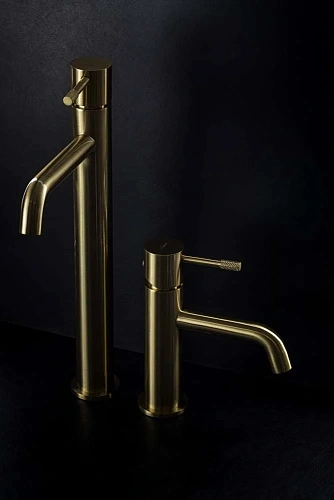 Смеситель для раковины высокий Boheme Uno Matt Gold 462-MG Смеситель для раковины высокий Boheme Uno Matt Gold 462-MG