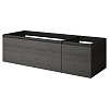 Картинка анонса товара «тумба под раковину armadi art quatro 2 140см (100+40) oak anthracite профиль anthracite 790-m2-140--oa-a»